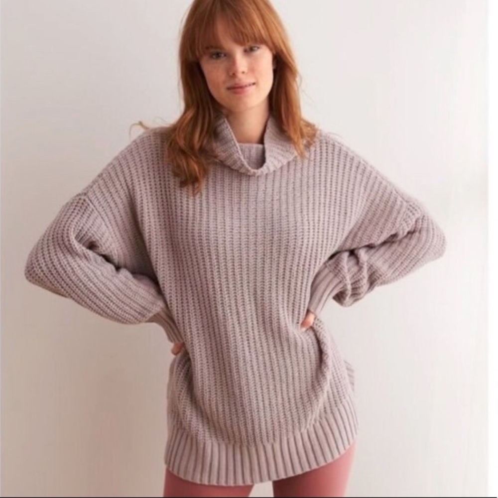 Aerie Oversized Dolman Sleeve Chunky Sweater